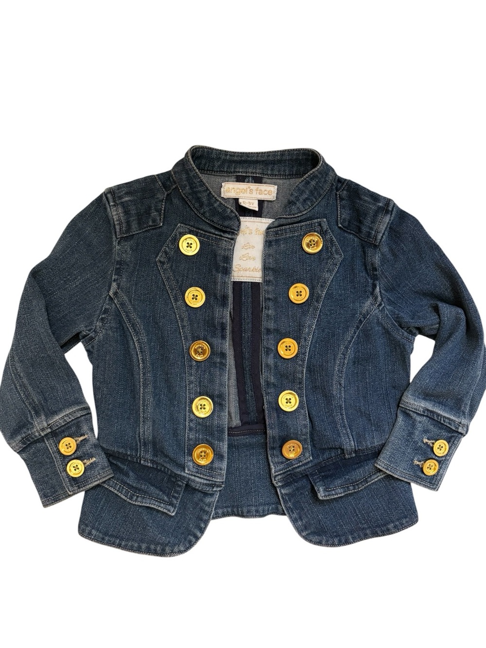Angel's Face Little Girls Military Band Denim Jacket 2-3Yrs - Picture 2 of 10